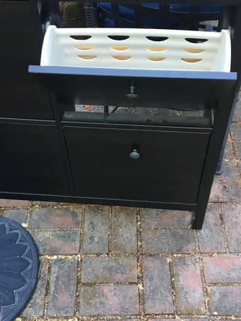 Ikea - 2 end tables/nightstands, 1 shoe cabinet. Email this week! 3