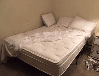 Full size mattress and foldable frame set 2