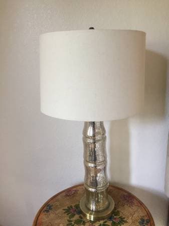 Mercury lamp with linen shade 1