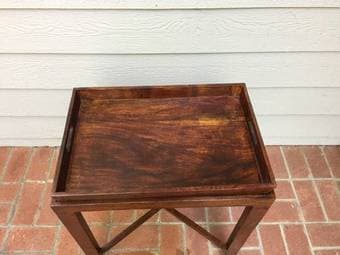 Side Table with Serving Tray 2