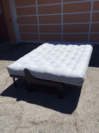 Full Sized Platform Bedframe + Mattress 1