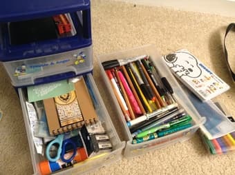 Small Items for Sale (Lamp, Japanese Stationary, Blanket, Binoculars) 2