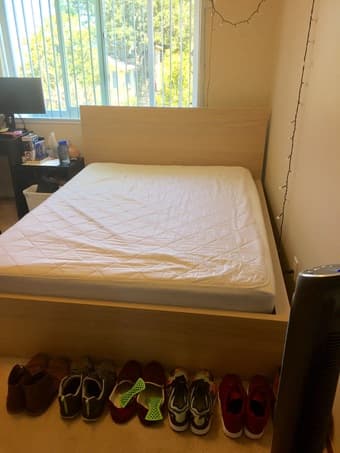 MUST GO BY 5/31 - Like New Queen Sized Ikea Mattress/Bedframe!! 1