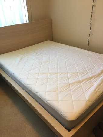 MUST GO BY 5/31 - Like New Queen Sized Ikea Mattress/Bedframe!! 2