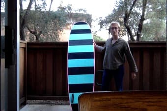 Hot Pink Dope af Big Ole 8'' Foamy Surfboard 2