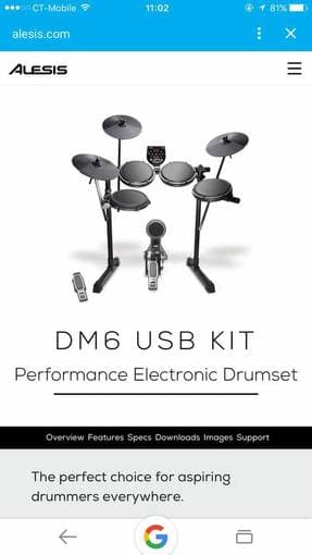 ALESIS Electronic drum set/ kit - $260 1