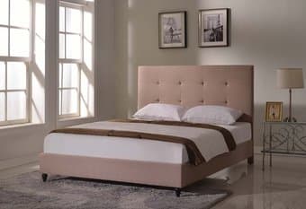 KING platform bed + mattress 1