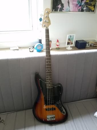 Squier Jag Bass, Marshall Guitar Amplifier, Peavey Bass Amplifier 1