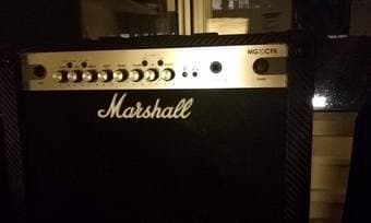Squier Jag Bass, Marshall Guitar Amplifier, Peavey Bass Amplifier 2