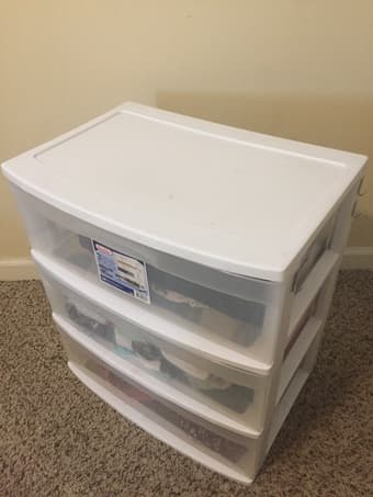 Plastic drawer cart 1