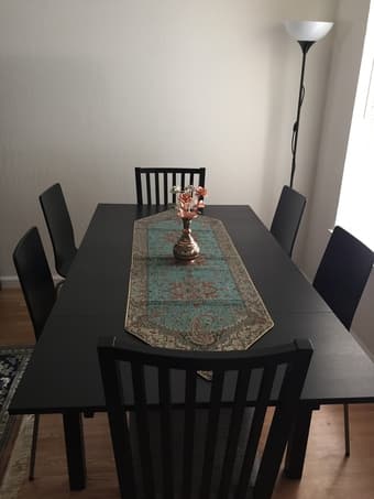 moving sale: Sofa/bed/dinning table/baby crib 3