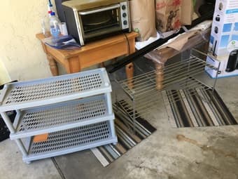 Toaster oven / shoe rack 1