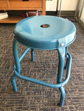 Trash can, shopping cart and stool 3