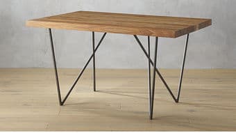 CB2 dylan 36"x53" dining table <1yr old 1