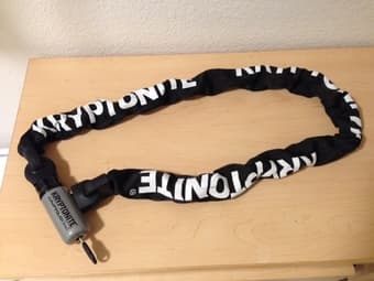 Kryptonite Series 2 912 Integrated Bike Lock with 4' Chain -Like New 1