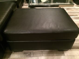 Bonded Leather Sofa and Ottoman 2