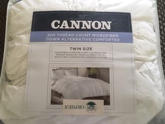 twin down alternative comforter + free pillow 1