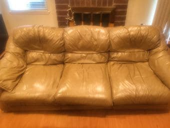 Great leather couch for $100 1