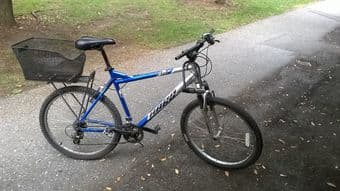 Bike with basket and locker 1