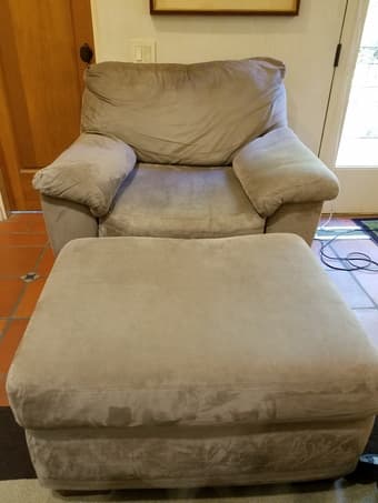 Armchair and foot stool 1