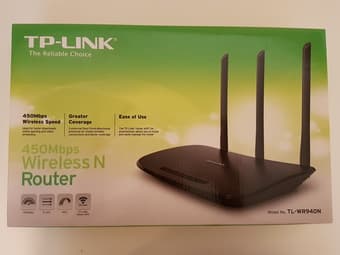 TP-Link N450 Wireless Wi-Fi Router, Up to 450Mbps (TL-WR940N) 1