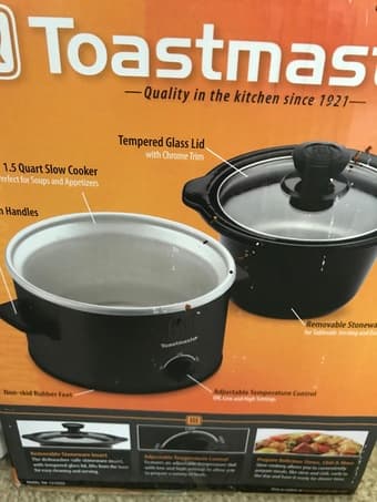 Crock pot slow cooker 1 quart 3
