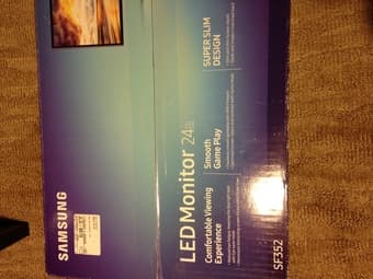 Brand new 24" slim samsung  monitor 1