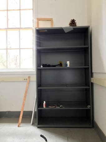 Metal bookcase 1