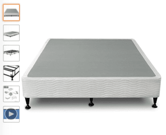 FULL SIZE bed + mattress topper + bed frame 2