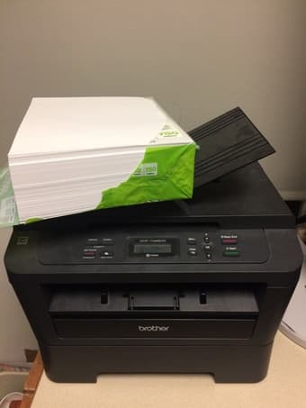laser printer/copier/scanner + toner + paper 1