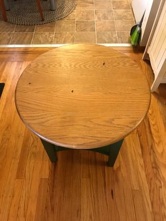 Round End Table With Shelf - With Delivery 1