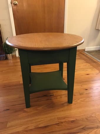 Round End Table With Shelf - With Delivery 2