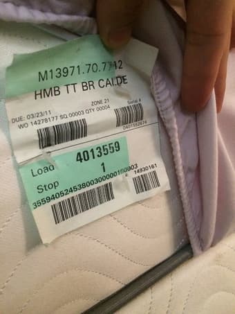 Simmons Beautyrest calder mattress Queen size 1