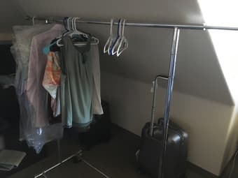 Clothes hangers!! +Clothes rack 1