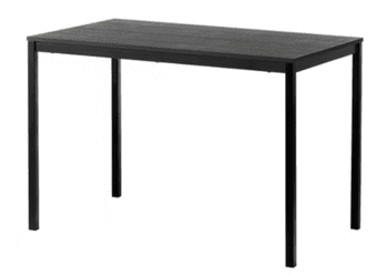 IKEA DINNER TABLE, BLACK 1