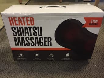 Heated Shiatsu Massager for neck, back, calf, etc, New in Box 1