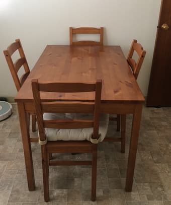 IKEA JOKKMOKK table and four chairs 1