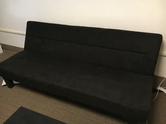 Black futon like new 1