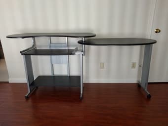 Convertible Desk Swivel L-shape 1