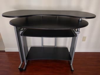 Convertible Desk Swivel L-shape 3