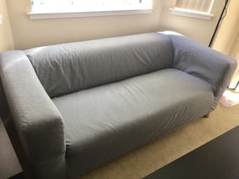 IKEA Klippan grey sofa 1