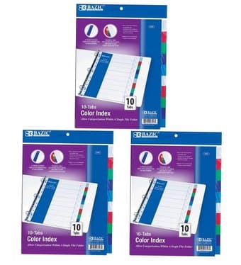 Round Ring Binder 16-Pack + Tab Dividers 2