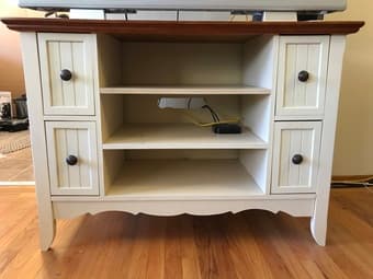Authentic non-IKEA Wood TV Stand 1