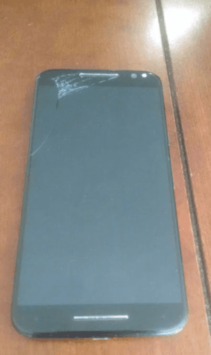Moto X Pure - bamboo back - cracked screen - free turbocharger 1
