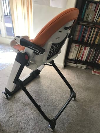 Peg Perego Siesta Baby Highchair in Orange Excellent Condition 3
