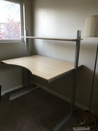 BIG height adjustable standing desk 2