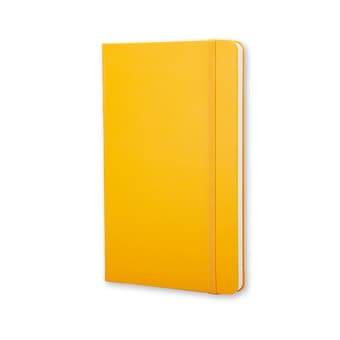 Large Hardcover Yellow Moleskine Notebook, Unruled 1