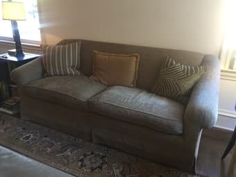 FOR SALE: Green love seat 2