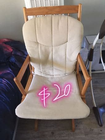 moving sale, table, rocking chair, baby items 1