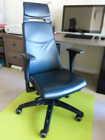GREAT VALUE! Premium leather office chair (new clean high quality) 1